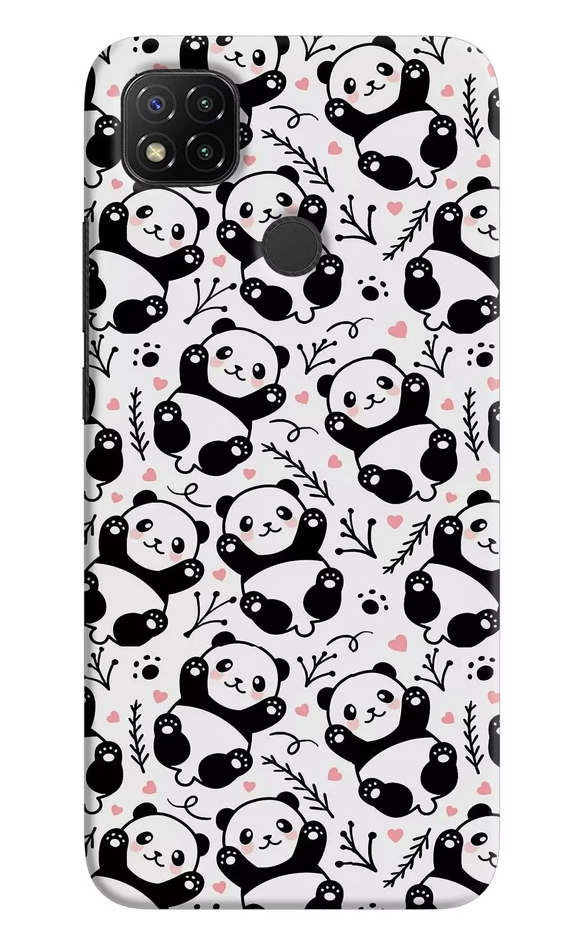 Cute Panda Redmi 9 Hard Case Back Cover by Casekaro