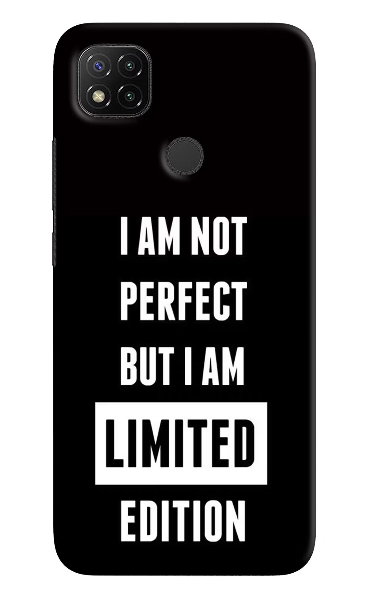 I Am Not Perfect But I Am Limited Edition Redmi 9 Hard Case Back Cover by Casekaro
