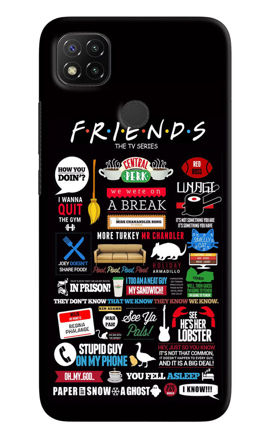 FRIENDS Redmi 9 Hard Case Back Cover by Casekaro