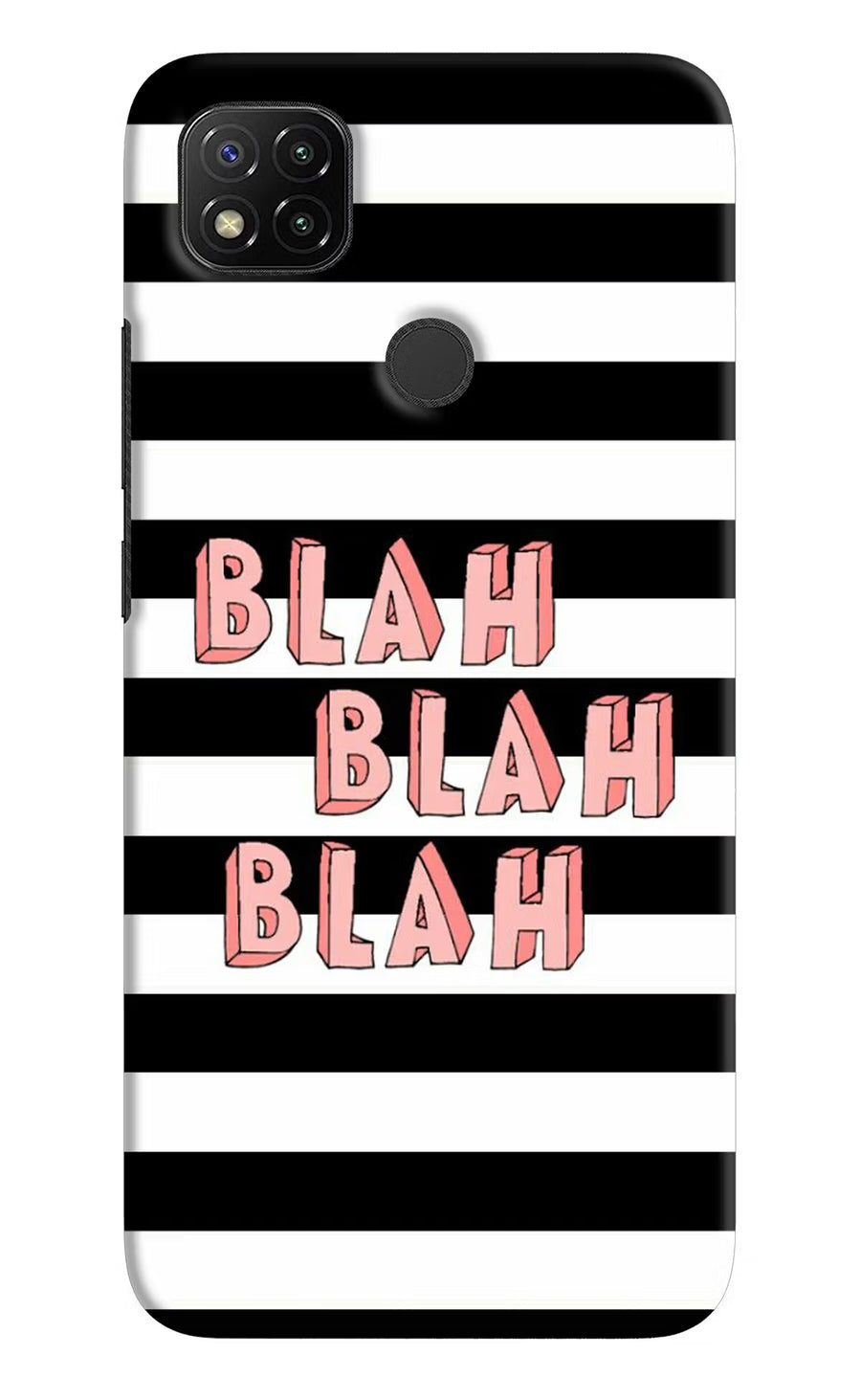 Blah Blah Blah Redmi 9 Back Cover, Hard case