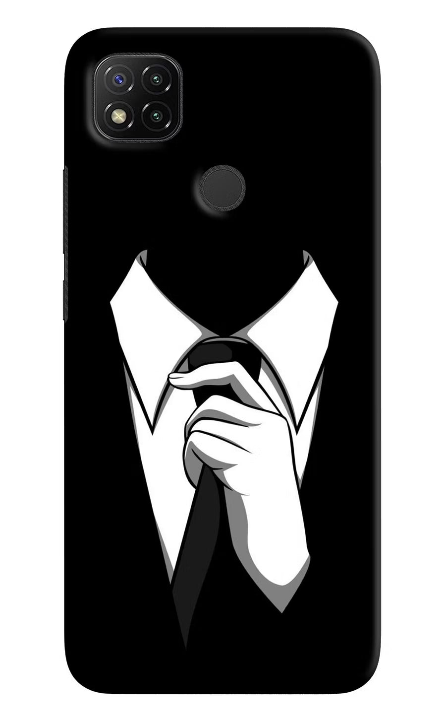 Black Tie Redmi 9 Back Cover, Hard case