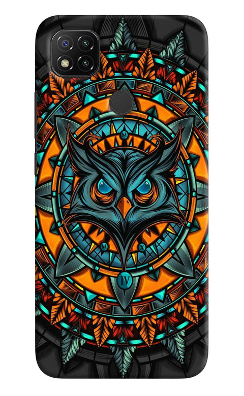 Angry Owl Art Redmi 9 Back Cover