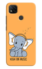 High On Music Redmi 9 Hard Case Back Cover by Casekaro