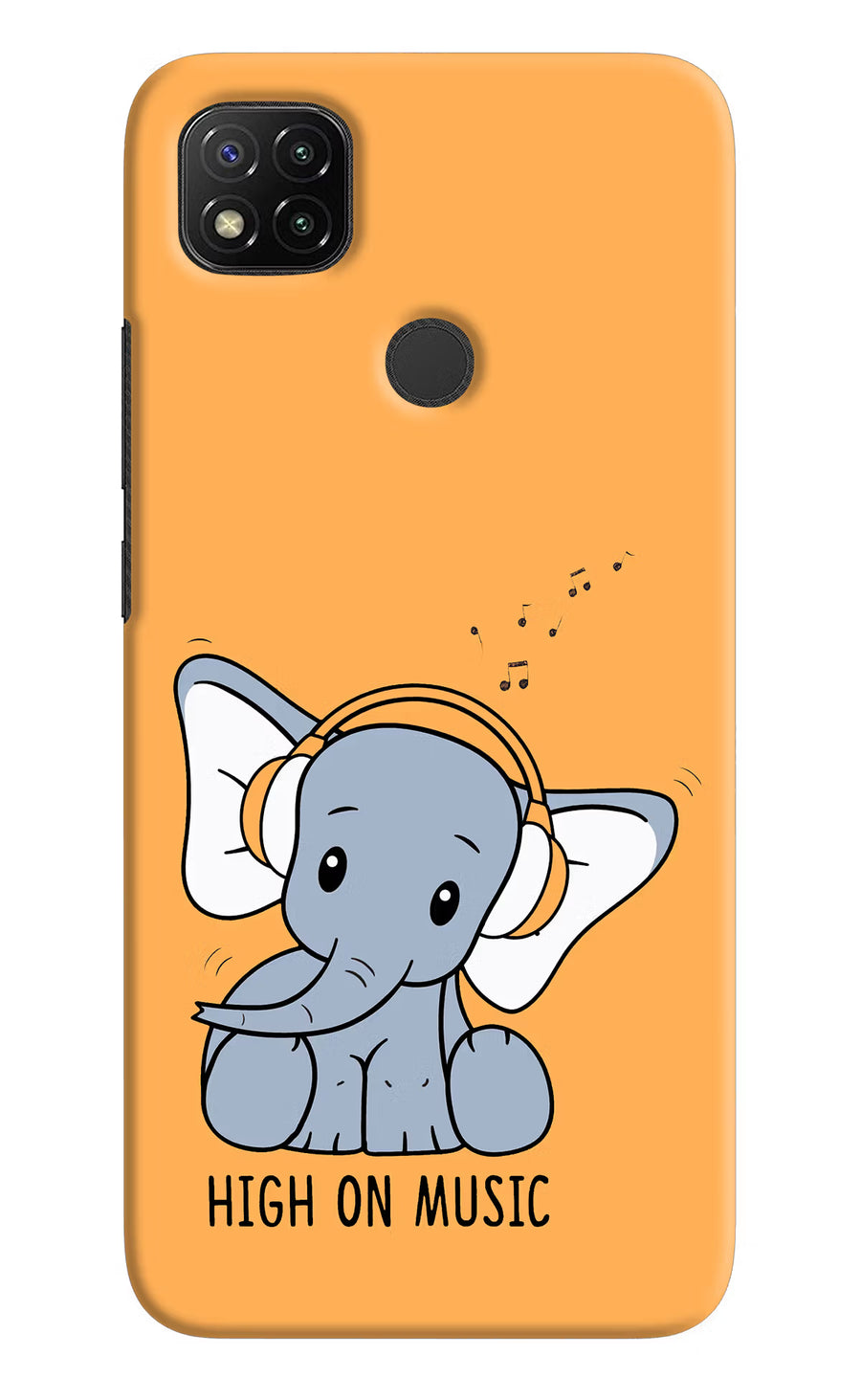 High On Music Redmi 9 Back Cover, Hard case