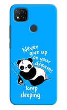 Keep Sleeping Redmi 9 Hard Case Back Cover by Casekaro