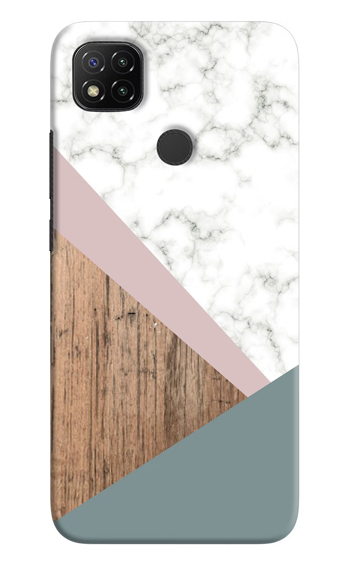 Marble wood Abstract Redmi 9 Hard Case Back Cover by Casekaro