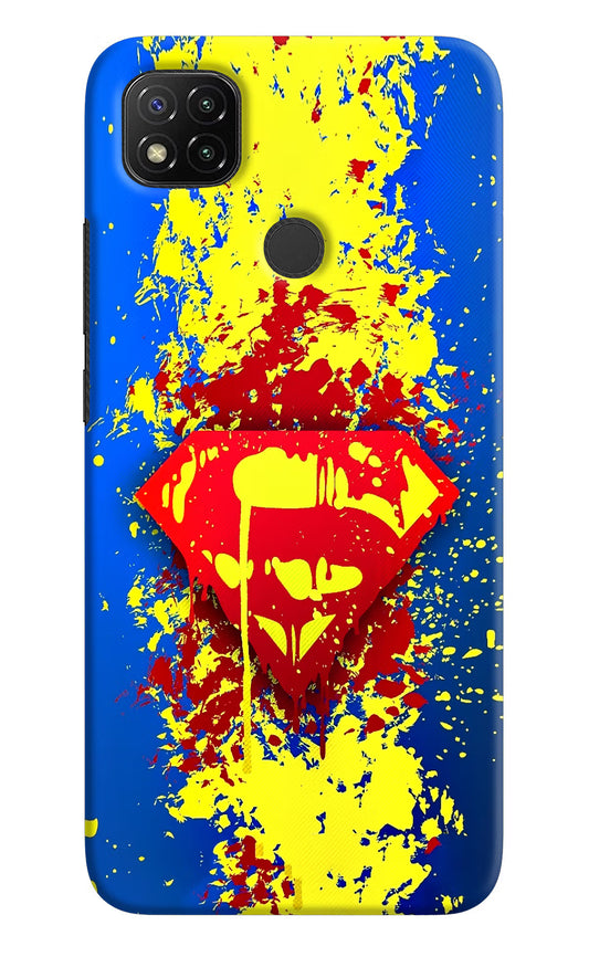 Superman logo Redmi 9 Hard Case Back Cover by Casekaro