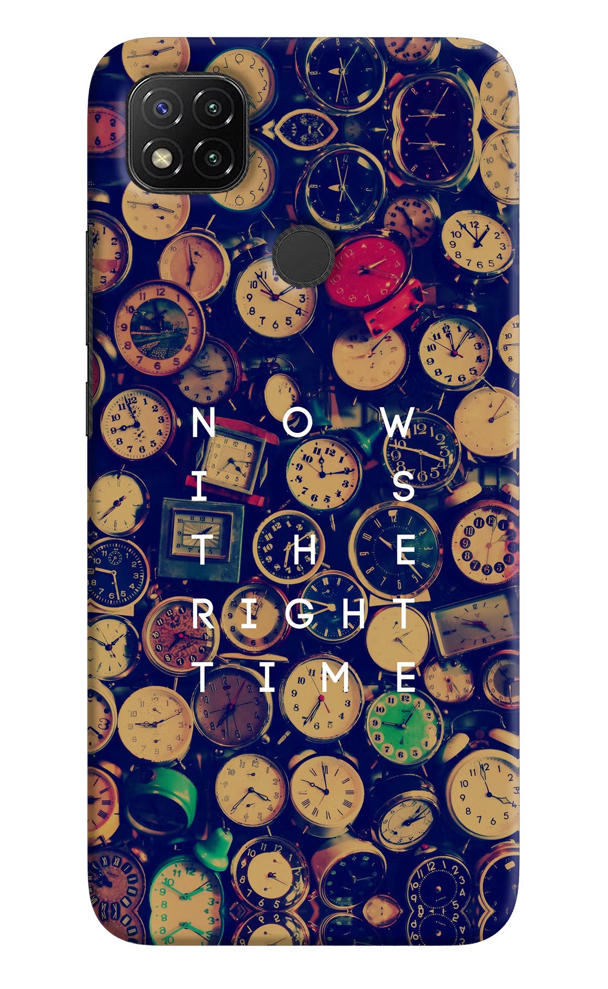 Now is the Right Time Quote Redmi 9 Hard Case Back Cover by Casekaro