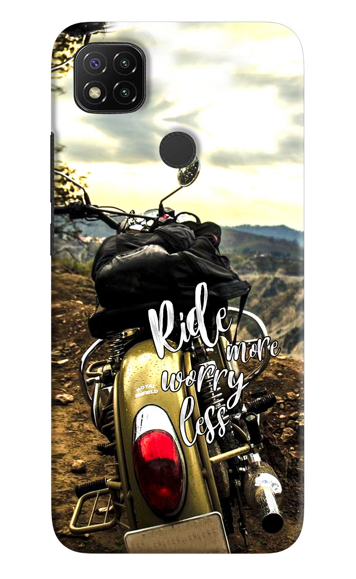 Ride More Worry Less Redmi 9 Hard Case Back Cover by Casekaro