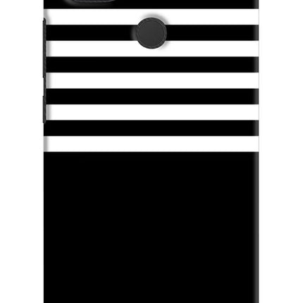 Black and White Print Redmi 9 Hard Case Back Cover by Casekaro