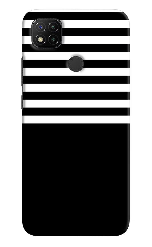 Black and White Print Redmi 9 Hard Case Back Cover by Casekaro