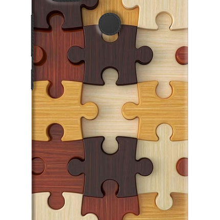 Wooden Puzzle Redmi 9 Hard Case Back Cover by Casekaro