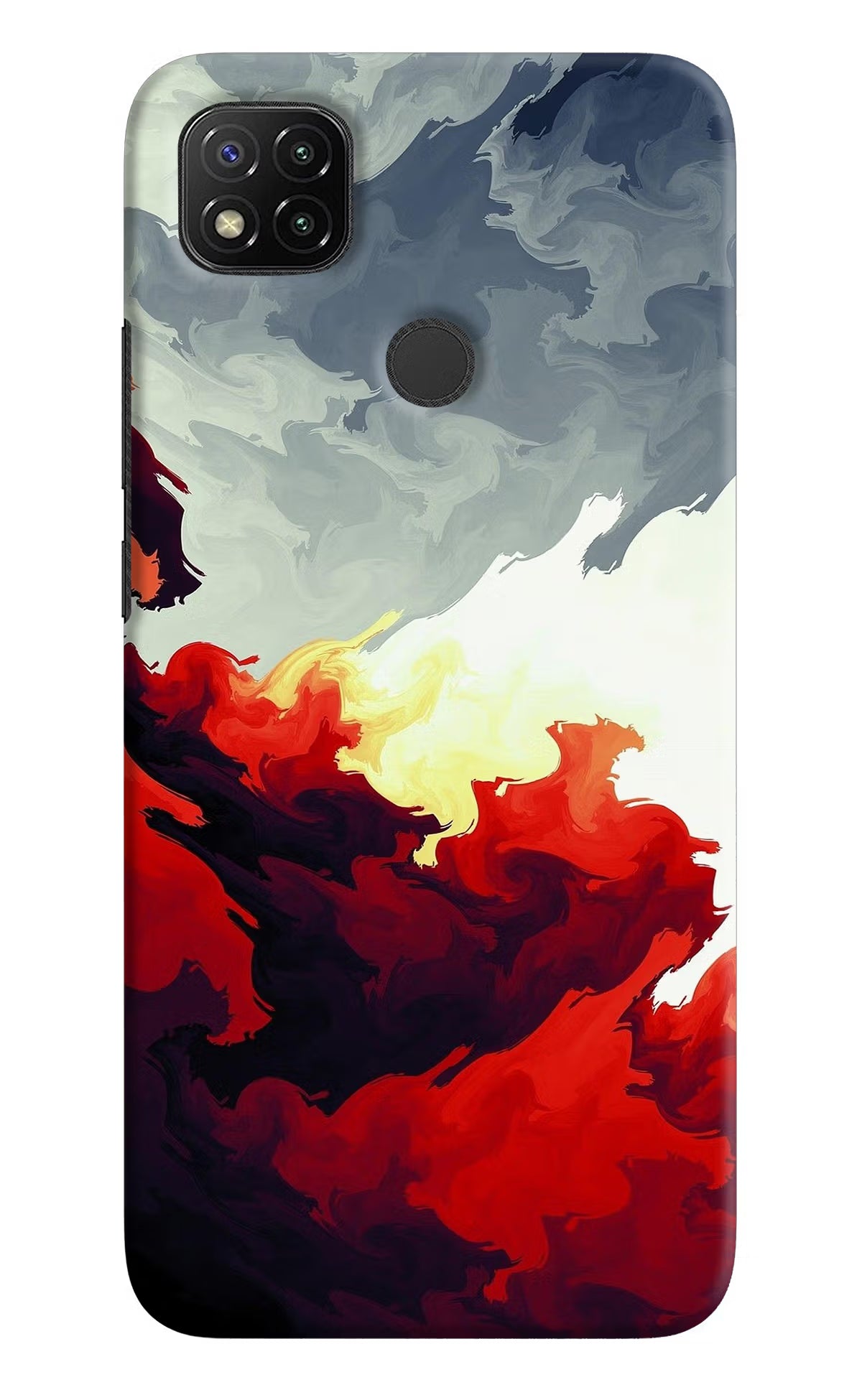 Fire Cloud Redmi 9 Hard Case Back Cover by Casekaro