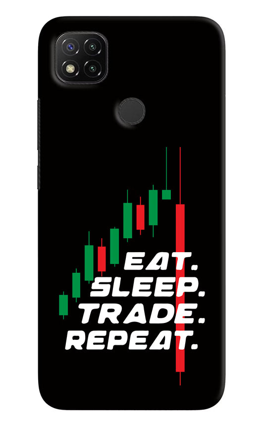 Eat Sleep Trade Repeat Redmi 9 Hard Case Back Cover by Casekaro