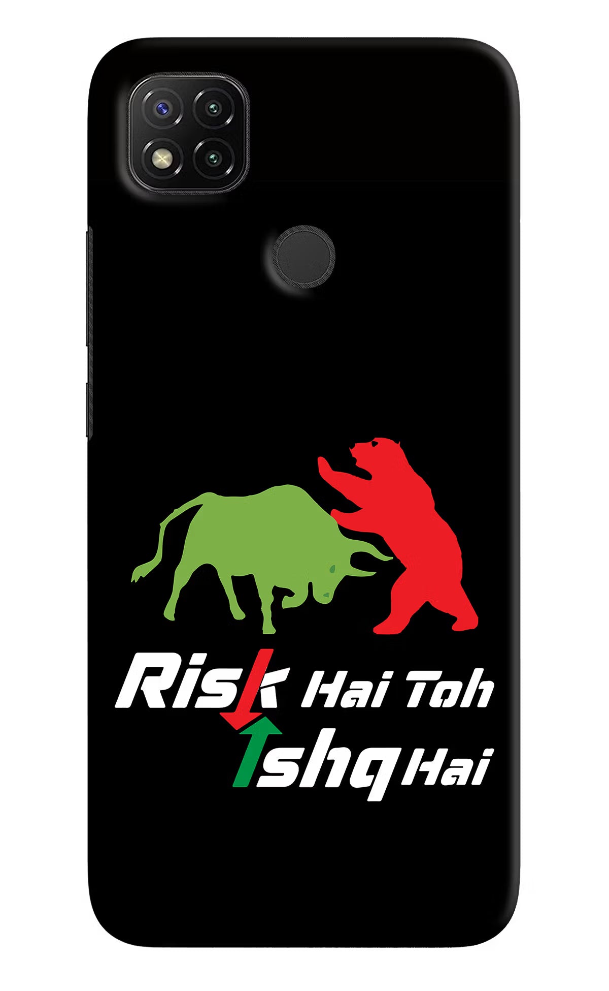 Risk Hai Toh Ishq Hai Redmi 9 Hard Case Back Cover by Casekaro