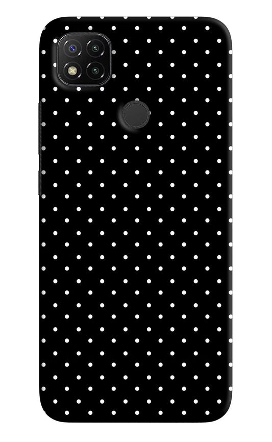 White Dots Redmi 9 Hard Case Back Cover by Casekaro