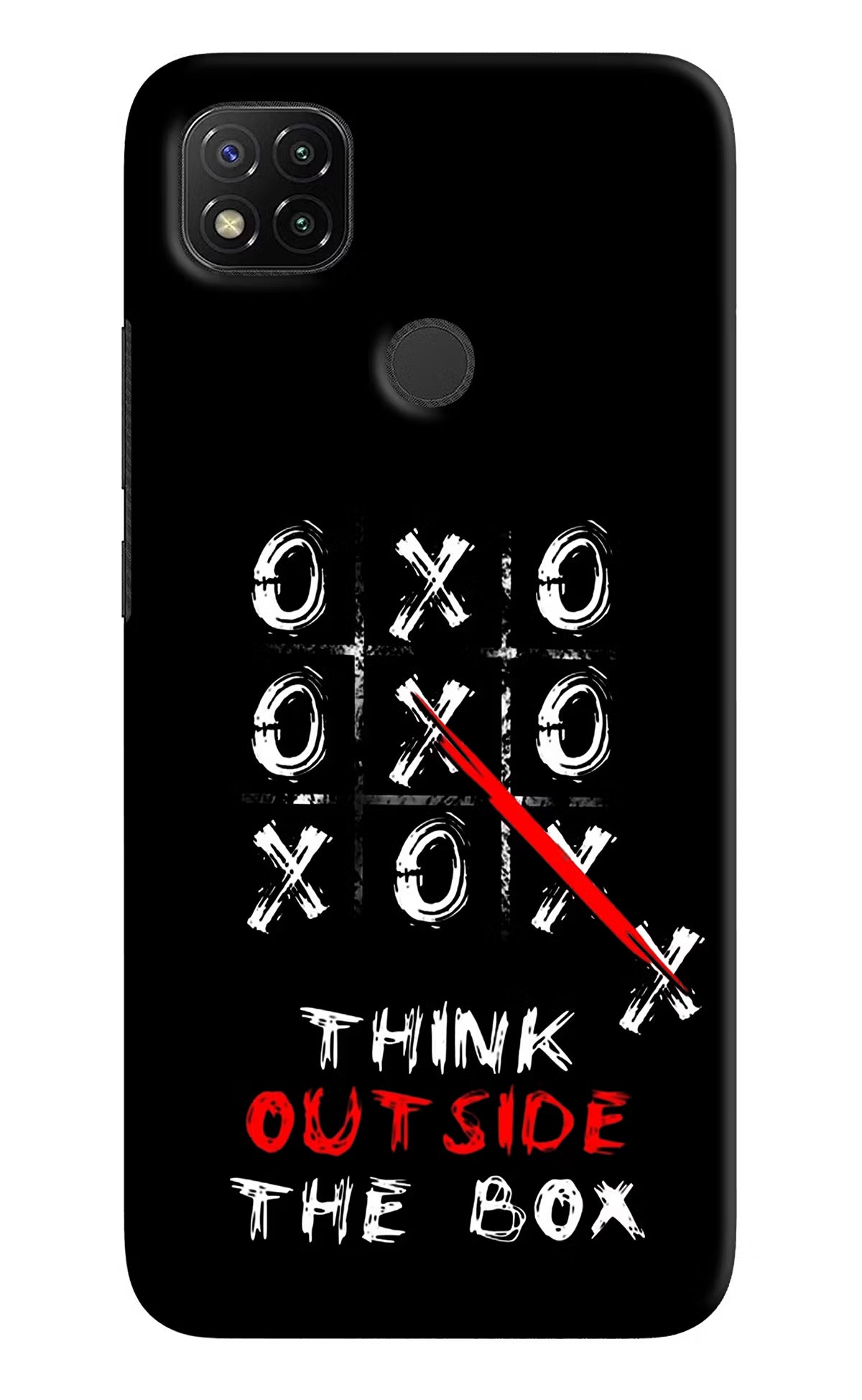 Think out of the BOX Redmi 9 Hard Case Back Cover by Casekaro