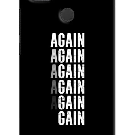 Again Again Gain Redmi 9 Hard Case Back Cover by Casekaro