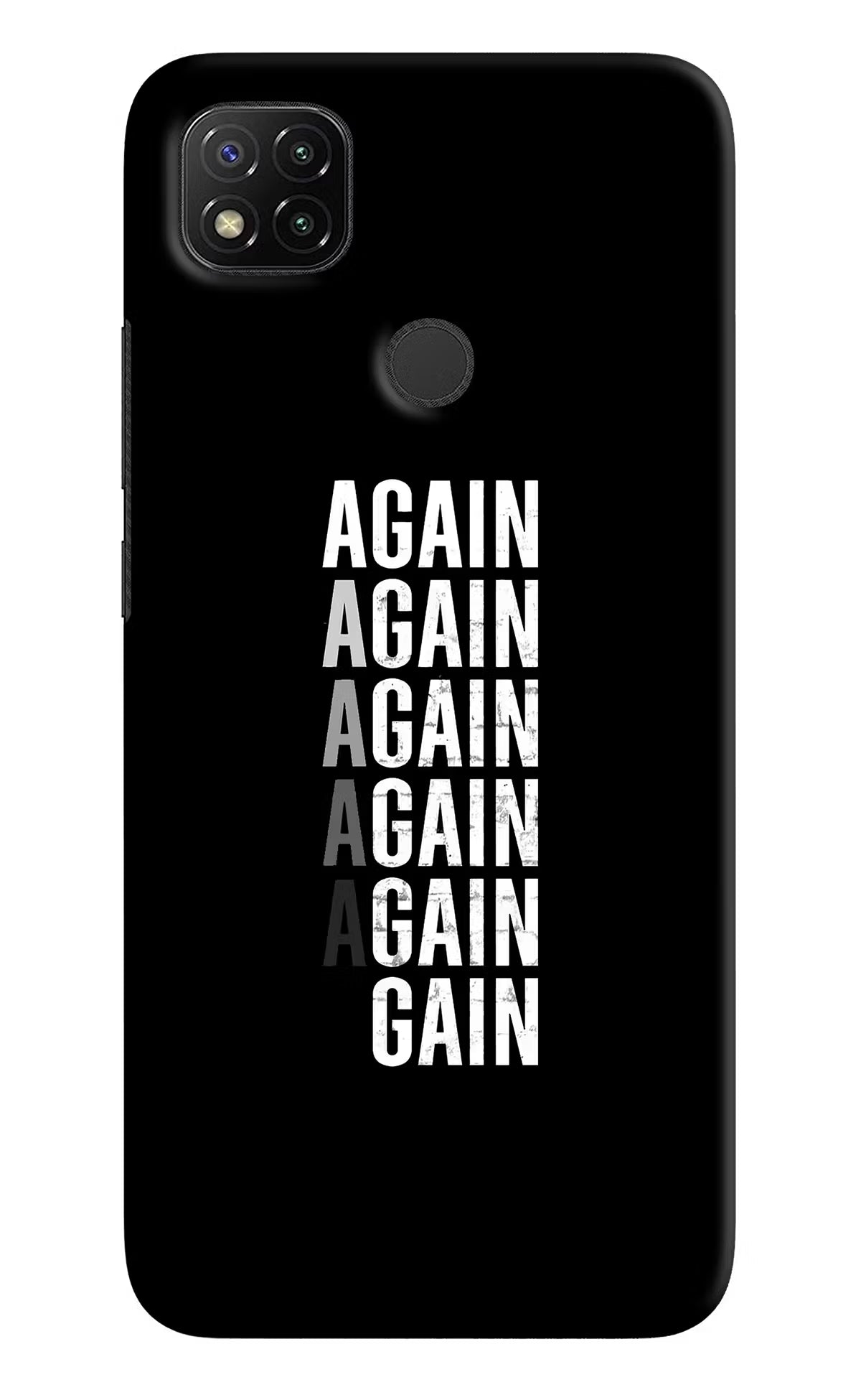 Again Again Gain Redmi 9 Hard Case Back Cover by Casekaro