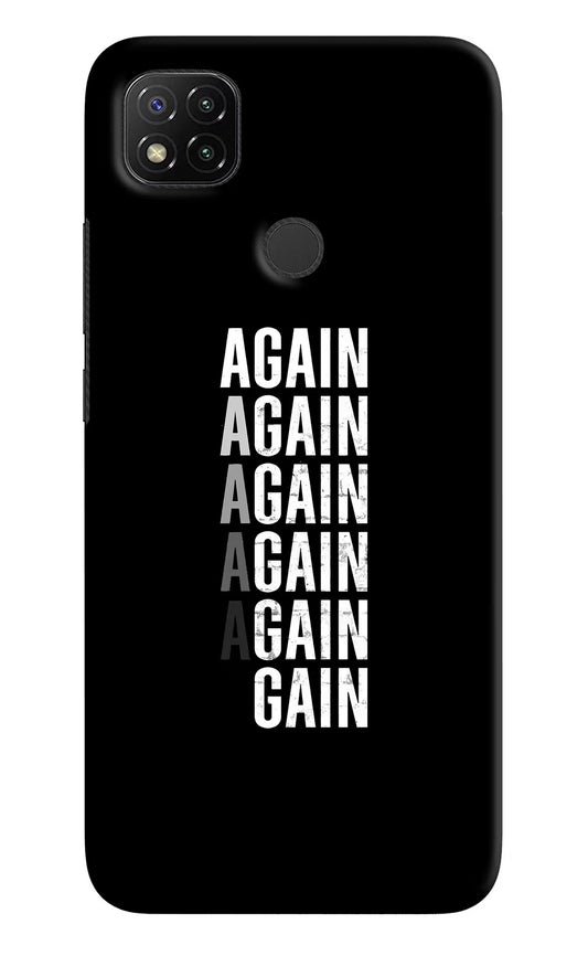 Again Again Gain Redmi 9 Hard Case Back Cover by Casekaro
