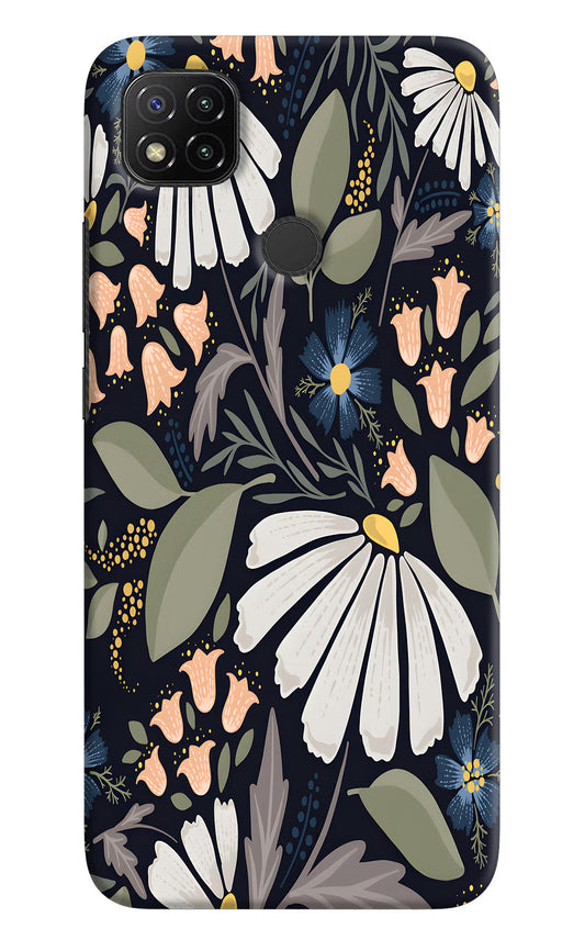 Flowers Art Redmi 9 Hard Case Back Cover by Casekaro