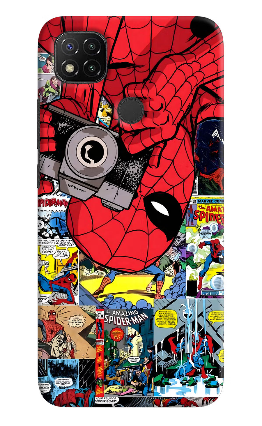 Spider Man Redmi 9 Back Cover, Hard case