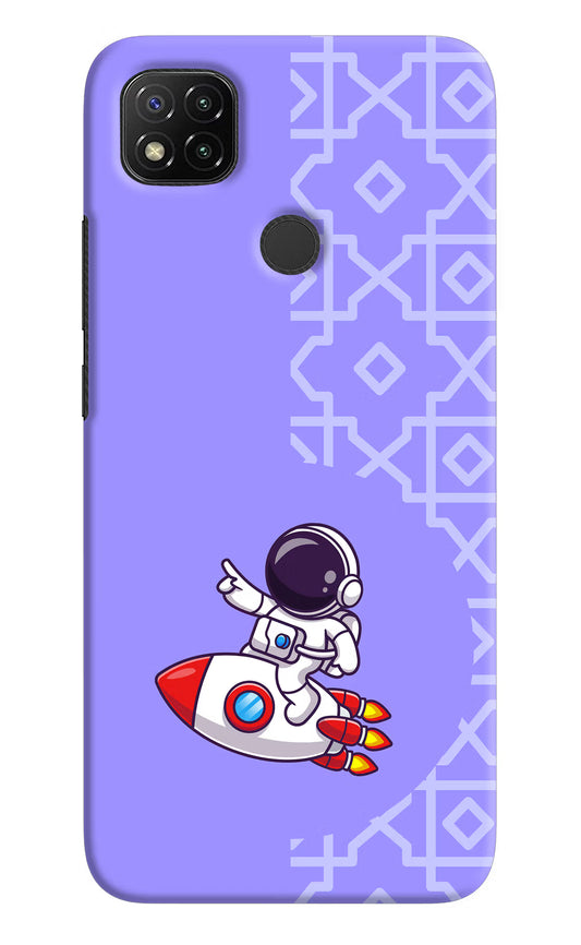 Cute Astronaut Redmi 9 Hard Case Back Cover by Casekaro