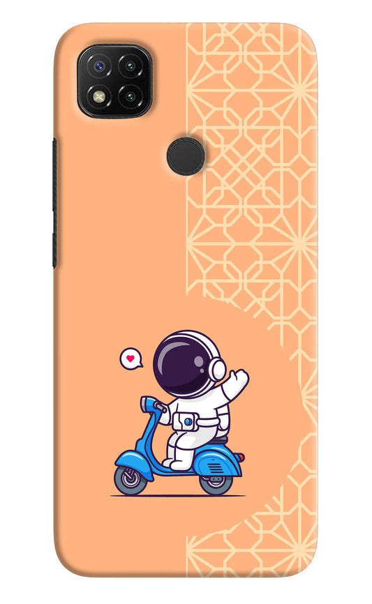 Cute Astronaut Riding Redmi 9 Hard Case Back Cover by Casekaro