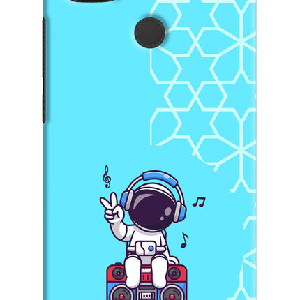 Cute Astronaut Chilling Redmi 9 Hard Case Back Cover by Casekaro