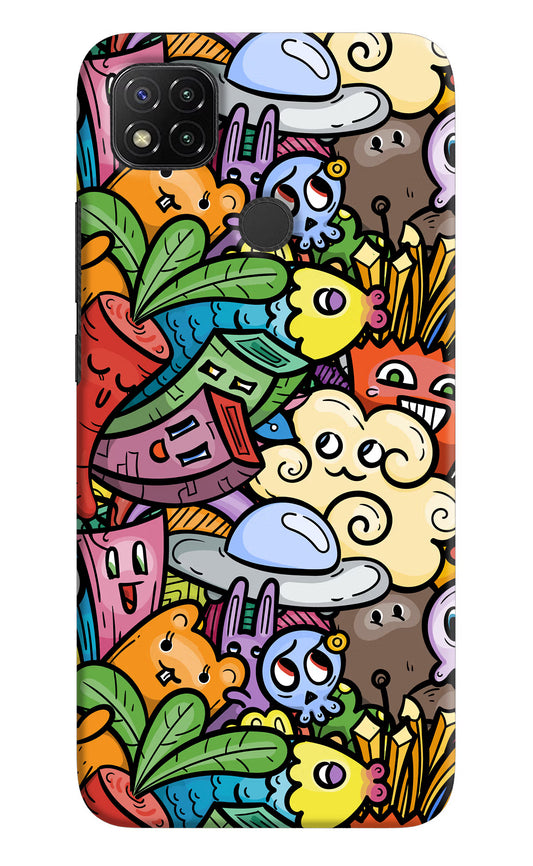 Veggie Doodle Redmi 9 Hard Case Back Cover by Casekaro