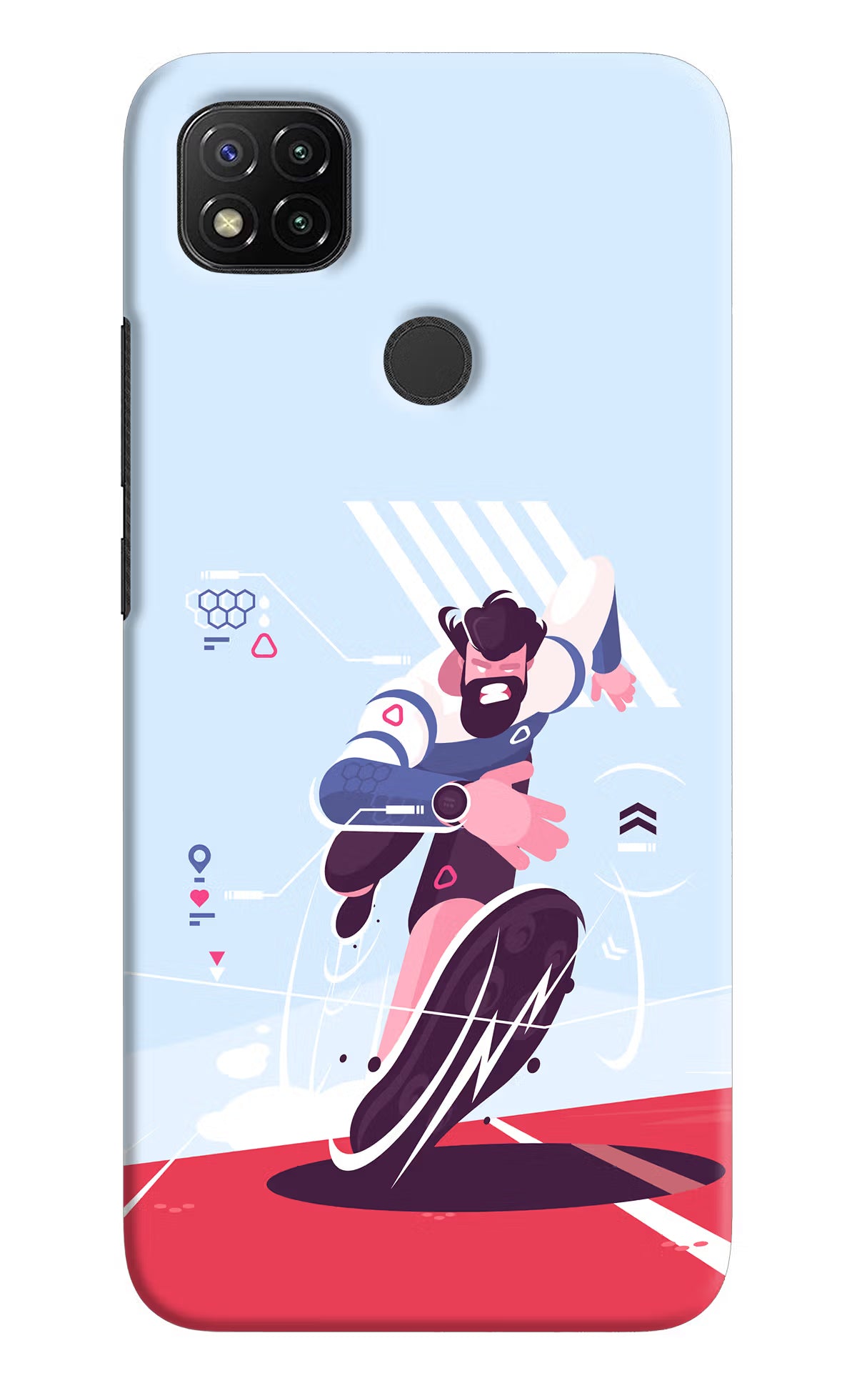 Run Pro Redmi 9 Hard Case Back Cover by Casekaro