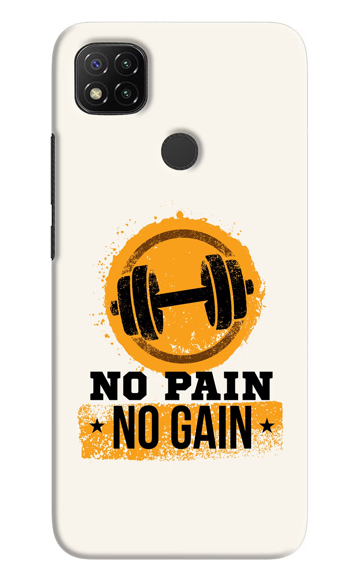 No Pain No Gain Redmi 9 Hard Case Back Cover by Casekaro