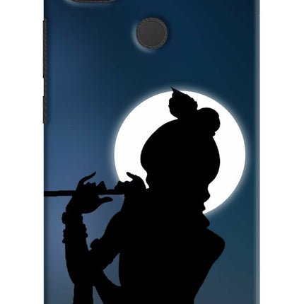 Shri Krishna Silhouette Redmi 9 Hard Case Back Cover by Casekaro