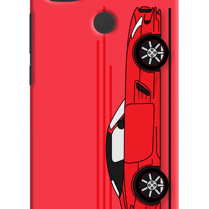 Red Velocity Redmi 9 Hard Case Back Cover by Casekaro