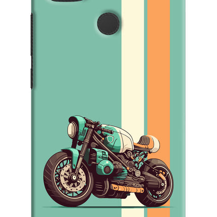 Striped Moto Drift Redmi 9 Hard Case Back Cover by Casekaro