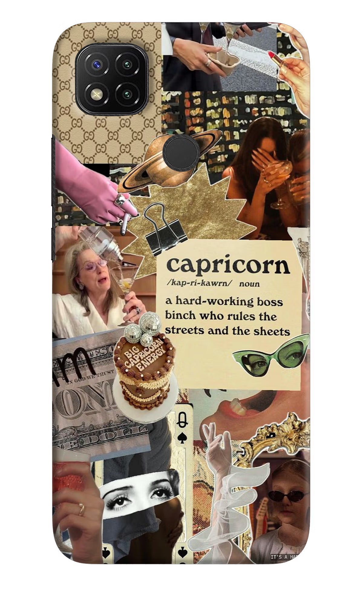 Capricorn Zodiac Redmi 9 Hard Case Back Cover by Casekaro