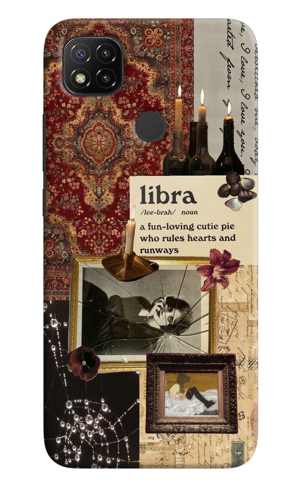 Libra Zodiac Redmi 9 Hard Case Back Cover by Casekaro