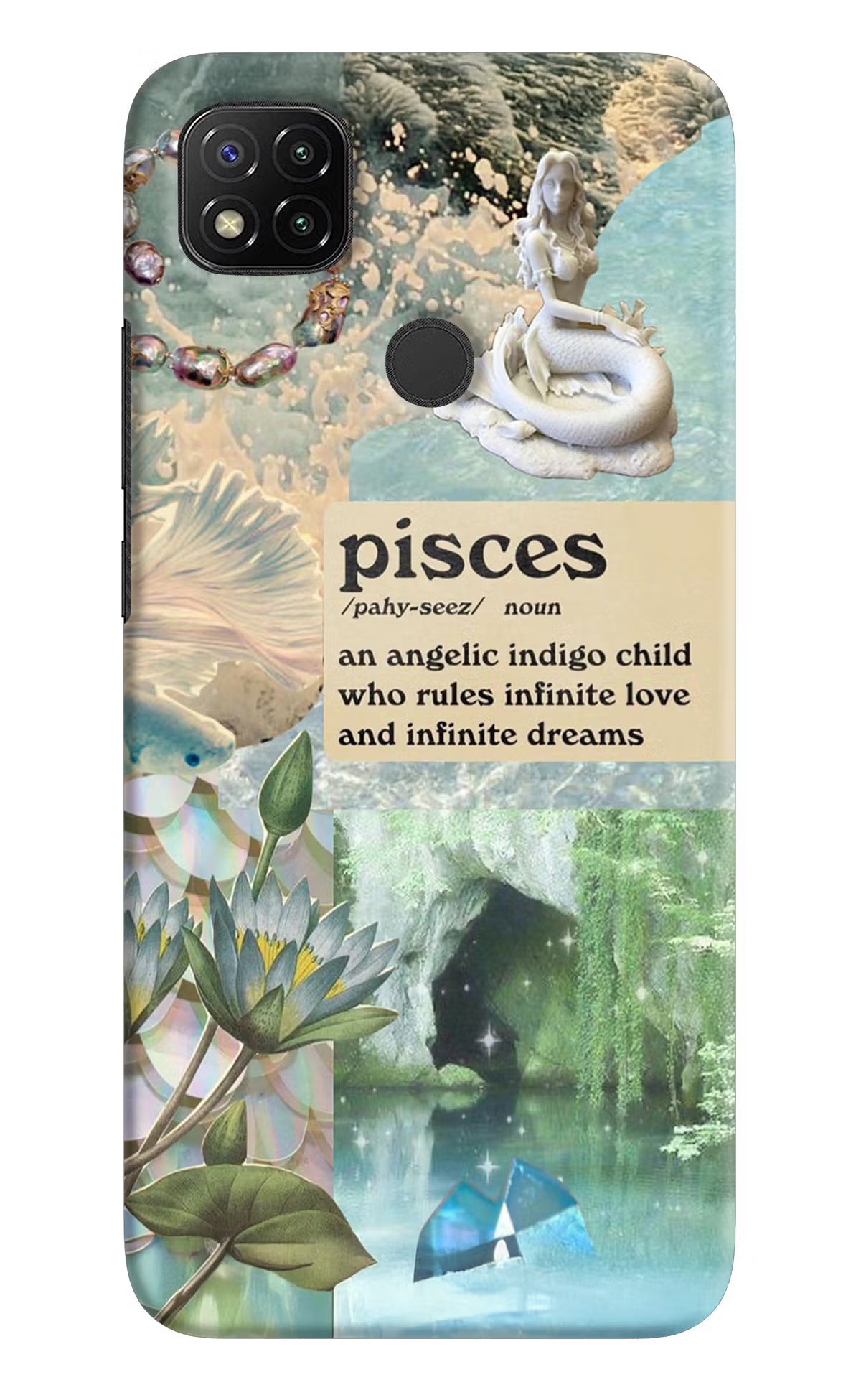 Pisces Zodiac Redmi 9 Hard Case Back Cover by Casekaro