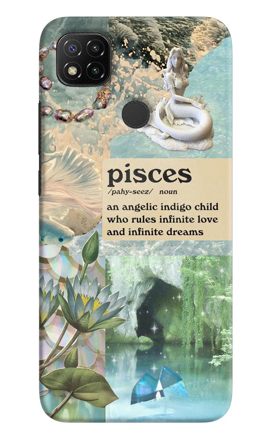 Pisces Zodiac Redmi 9 Hard Case Back Cover by Casekaro