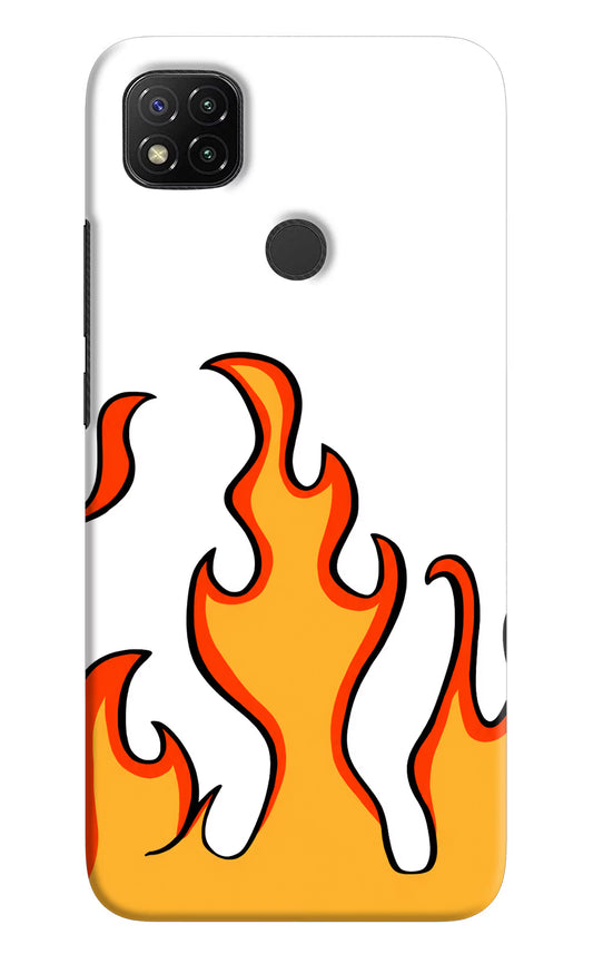 Fired Up – White Redmi 9 Hard Case Back Cover by Casekaro