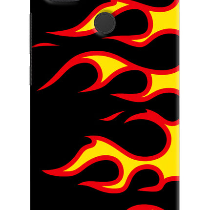 Side Sweep Flames Redmi 9 Hard Case Back Cover by Casekaro