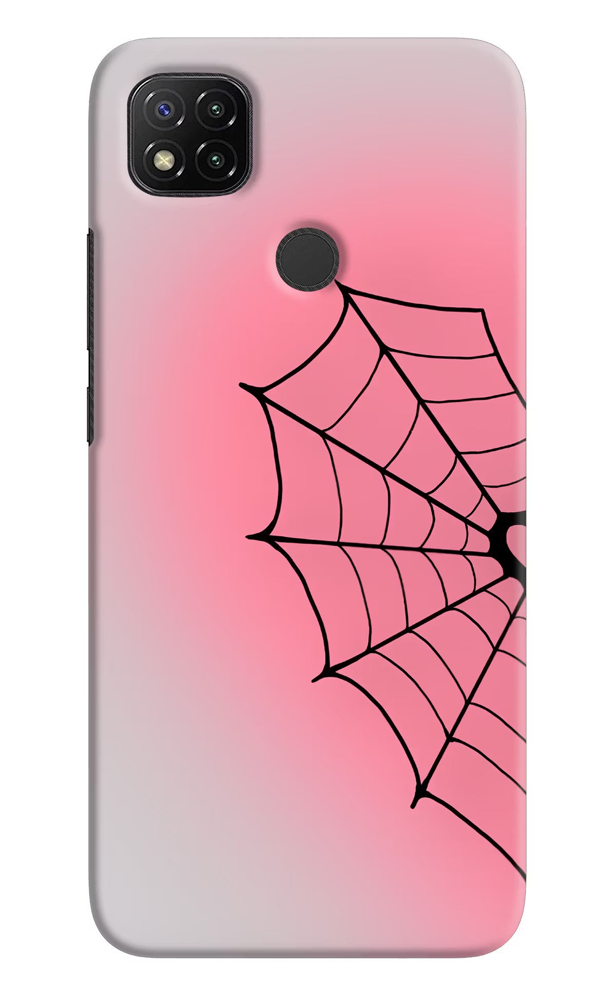 Pink Web Redmi 9 Back Cover