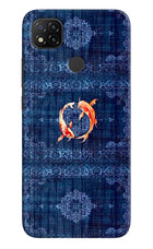 Koi Blue Redmi 9 Hard Case Back Cover by Casekaro