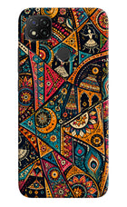 Folk Print Redmi 9 Back Cover