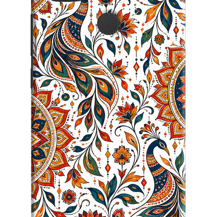 White Mayura Redmi 9 Back Cover