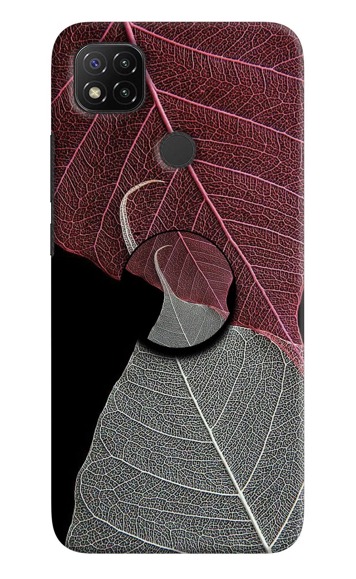 Leaf Pattern Redmi 9 Pop Case by Casekaro
