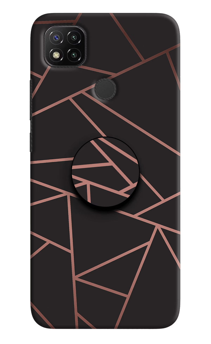 Geometric Pattern Redmi 9 Pop Case, Hard case