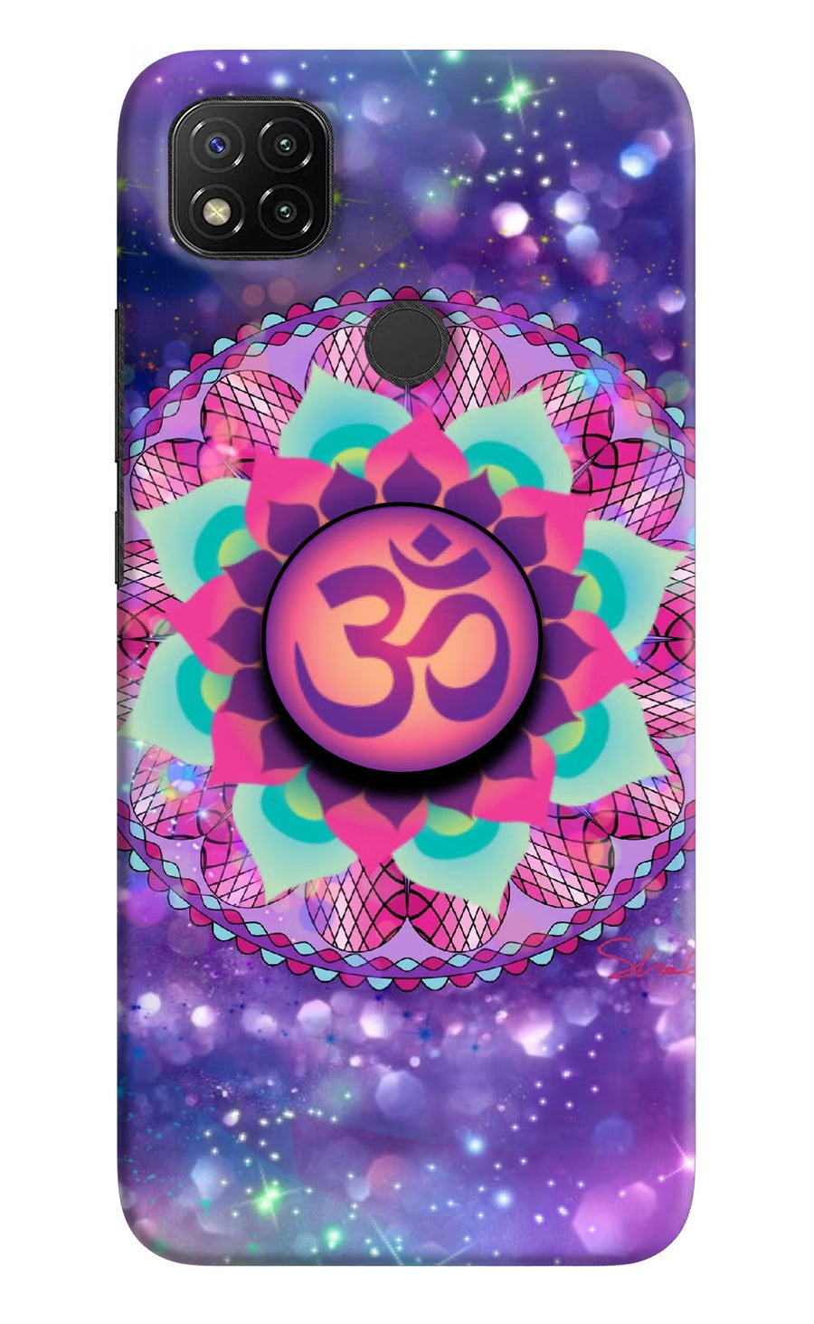 Om Purple Redmi 9 Pop Case, Hard case
