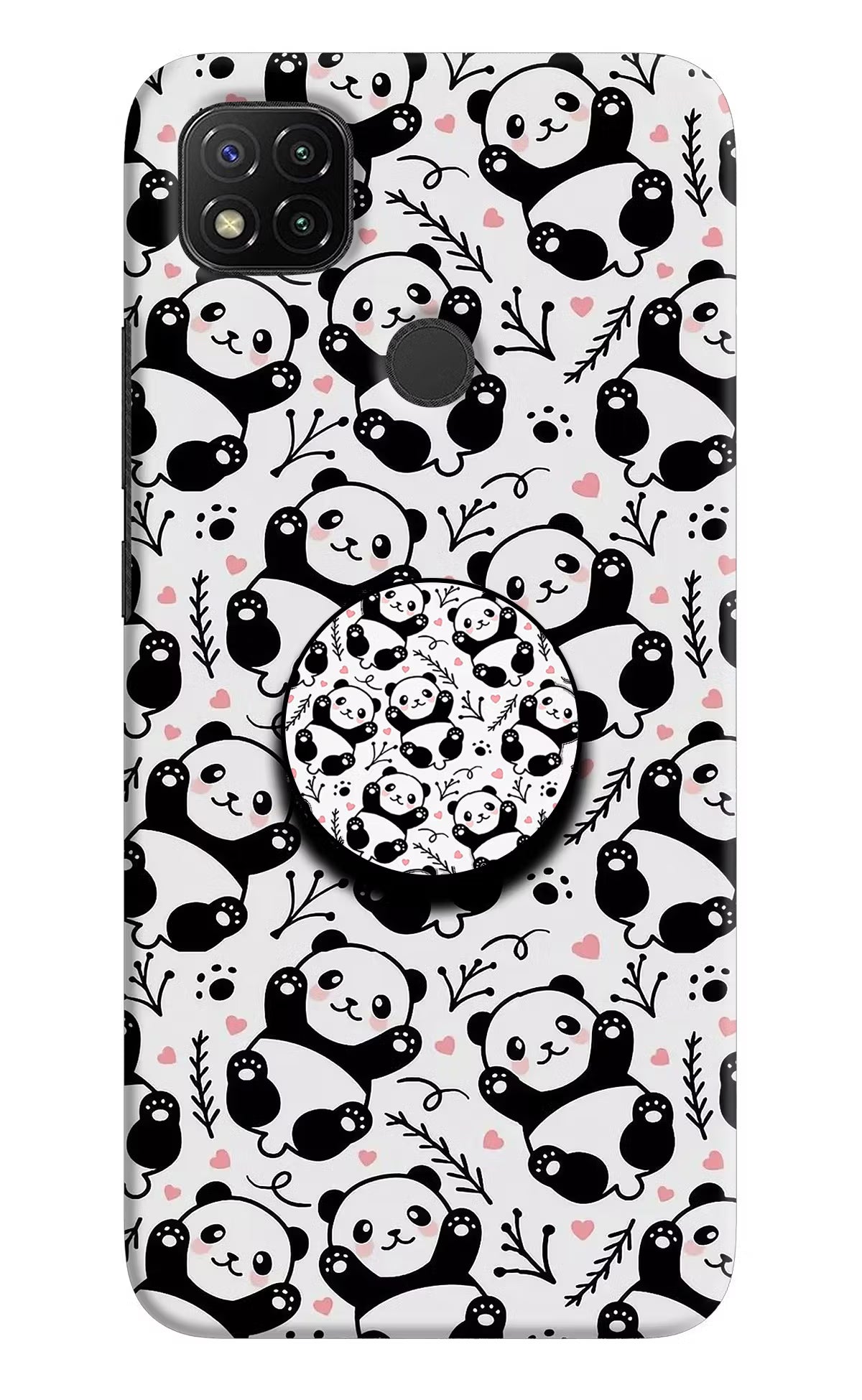 Cute Panda Redmi 9 Pop Case by Casekaro