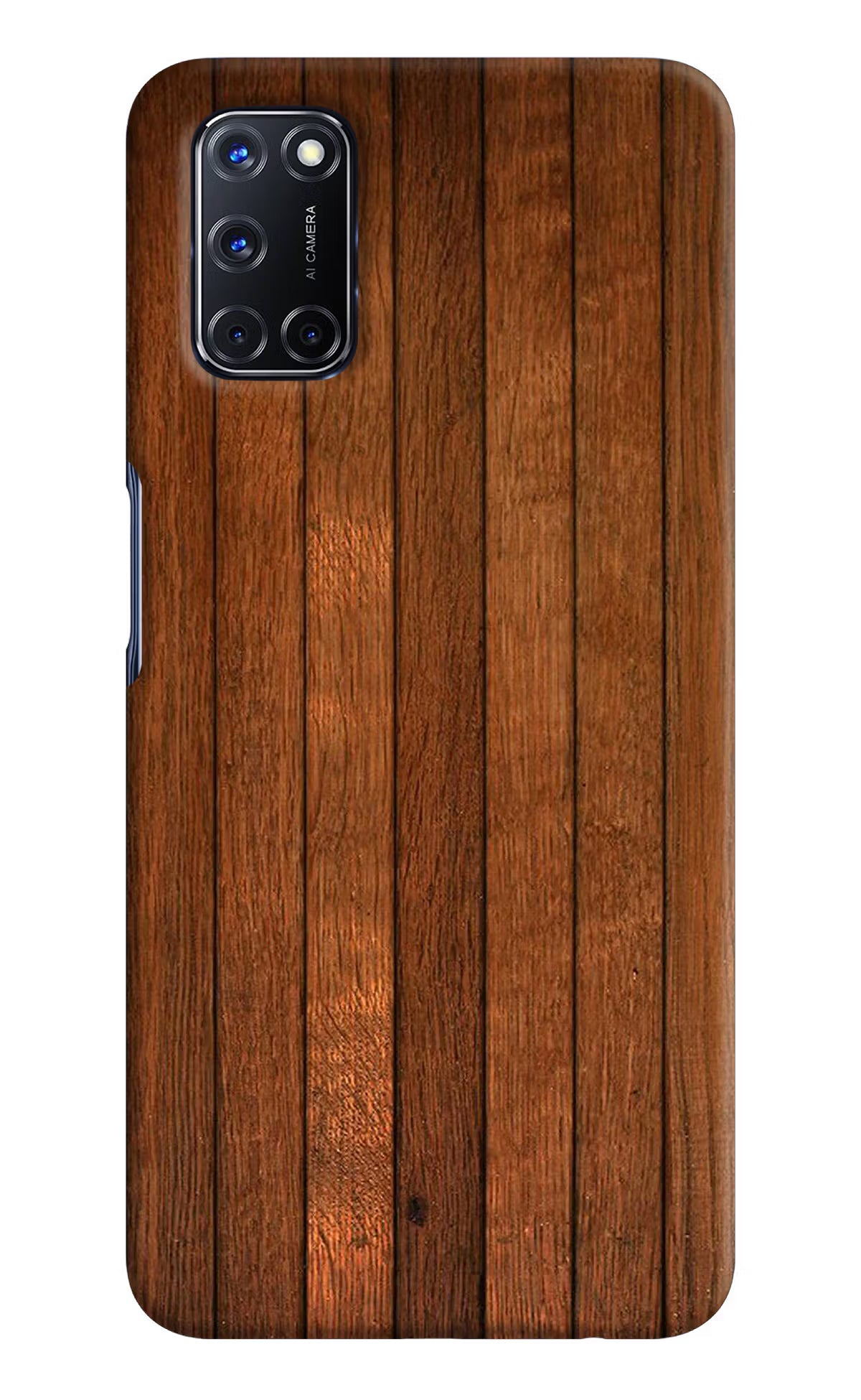 Wooden Artwork Bands Oppo A52 Hard Case Back Cover by Casekaro